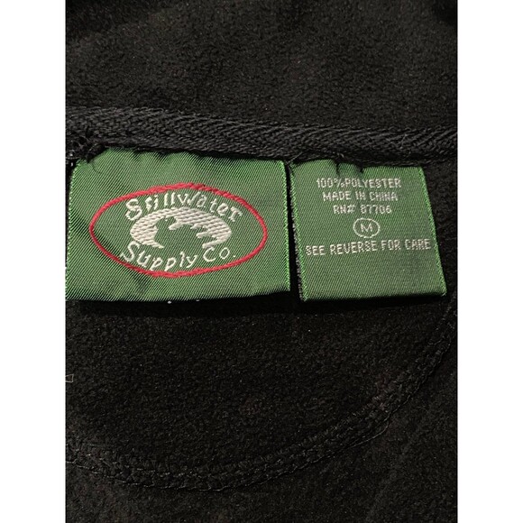 Stillwater Supply Co Men’s Black Fleece Half Zip Pullover Hiking Jacket M - Picture 6 of 9